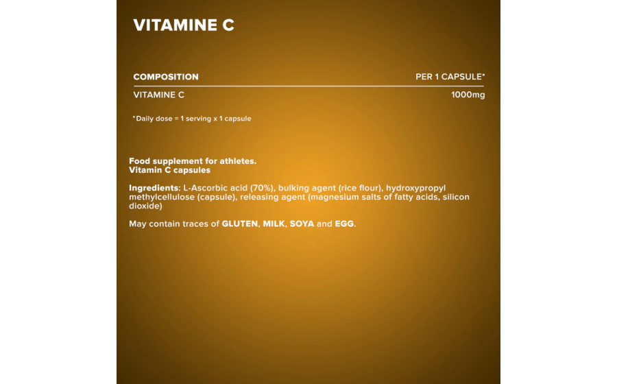 IronMaxx Vitamin C 1000 – 100 капсул, вітамін С для імунітету IronMaxx Vitamin C 1000 – капсули вітаміну С для імунітету та за