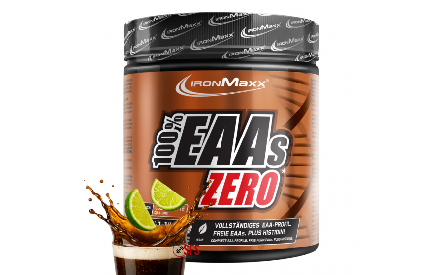 IronMaxx 100% EAAs Zero 500 г – аминокислоты без сахара, вкус Co
