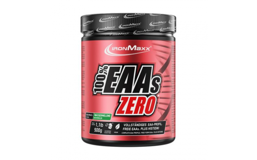 IronMaxx EAAs Zero – Watermelon – аминокислоты Германия, вкус ар IronMaxx EAAs Zero 500 г – аминокислоты без сахара, вкус Waterme