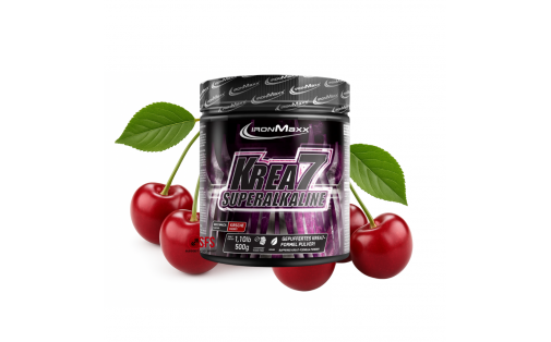 IronMaxx Krea7 Superalkaline Powder – 7 форм креатину, смак вишн