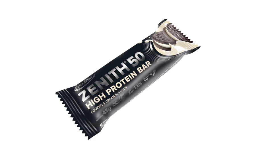 IronMaxx Zenith 50 Protein Bar 45 г – Cookies & Cream; проте