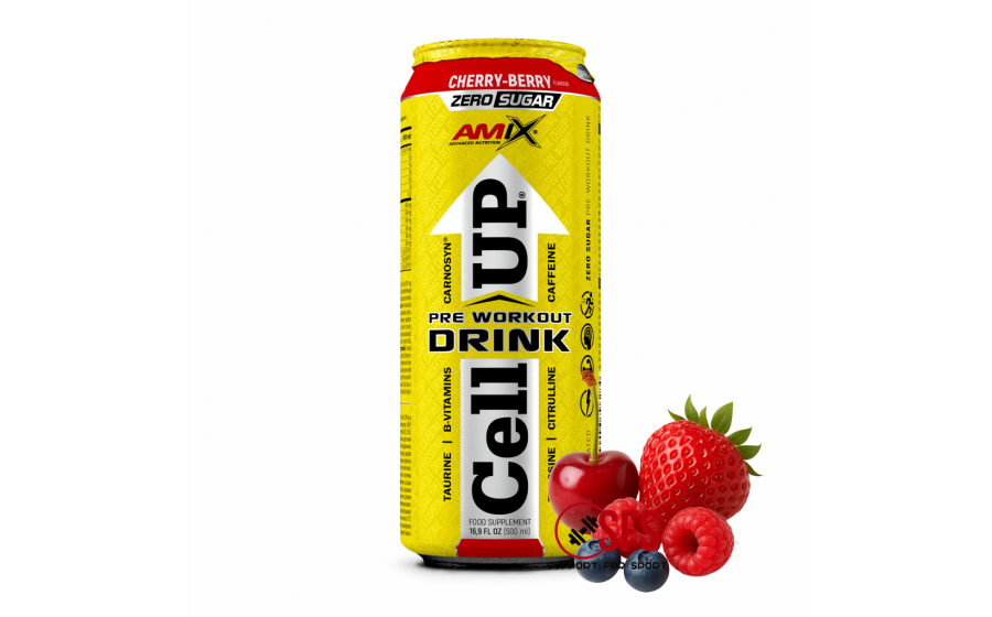 AMIX AmixPro CellUP Pre Workout 1/12 500 ml Cherry Berry AMIX AmixPro CellUP Pre Workout 1/12 500 ml Cherry Berry