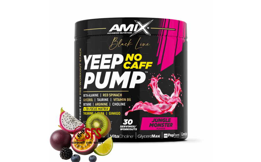 AMIX Black Line Yeep Pump No Caff - 360 g - Jungle Monster AMIX Black Line Yeep Pump No Caff - 360 g - Jungle Monster