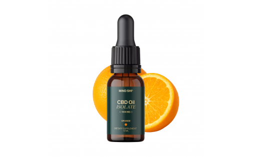 Mind Shi CBD Oil Isolate 1000 mg Orange - 10 ml