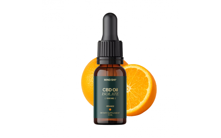 Mind Shi CBD Oil Isolate 1000 mg Orange - 10 ml