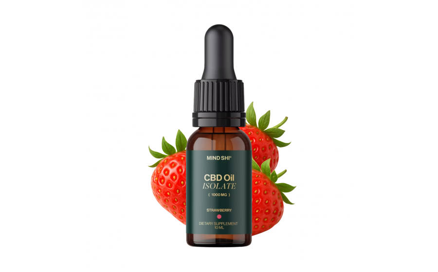 Mind Shi CBD Oil Isolate 1000 mg Strawberry - 10 ml