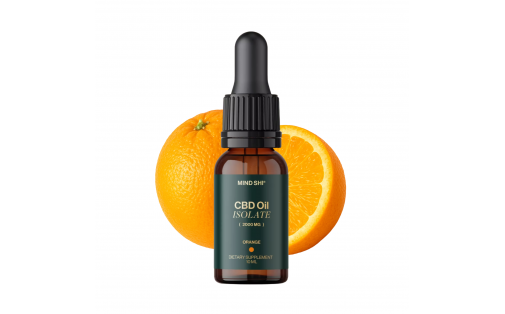 Mind Shi CBD Oil Isolate 2000 mg Orange - 10 ml