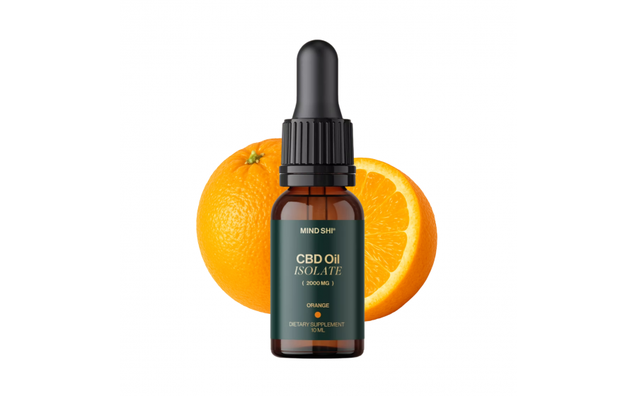 Mind Shi CBD Oil Isolate 2000 mg Orange - 10 ml