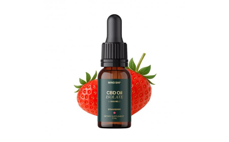 Mind Shi CBD Oil Isolate 2000 mg Strawberry - 10 ml