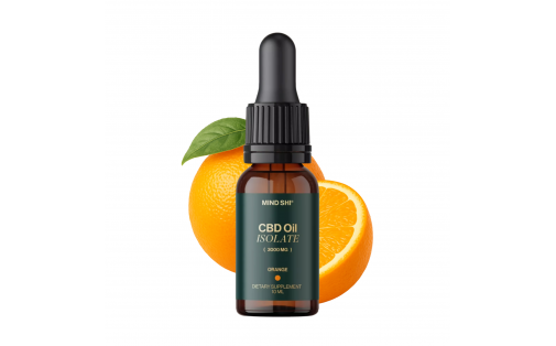 Mind Shi CBD Oil Isolate 3000 mg Orange - 10 ml