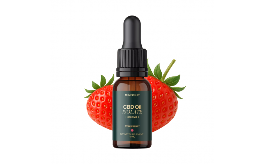 Mind Shi CBD Oil Isolate 3000 mg Strawberry - 10 ml