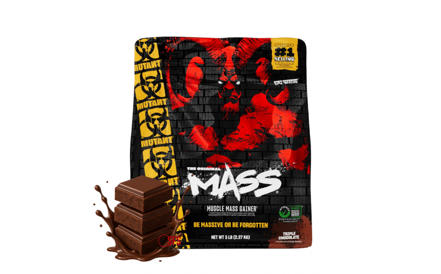 Mutant Mass 2,27 кг Triple Chocolate купити Mutant Mass 2,27 кг Triple Chocolate — гейнер для набору маси ку