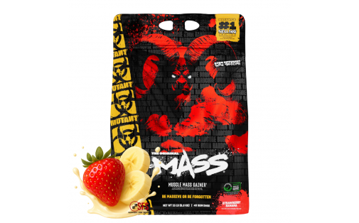 Mutant Mass 6,80 кг Strawberry Banana — гейнер полуниця-банан ку