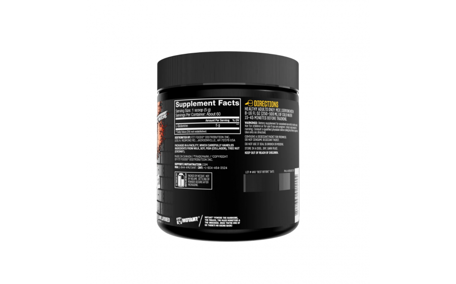 Mutant L-Glutamine 300 г — купити глютамін для відновлення м’язі