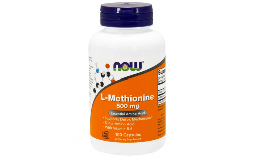 NOW Foods L-Methionine 500 мг 100 капс — амінокислоти, детоксика