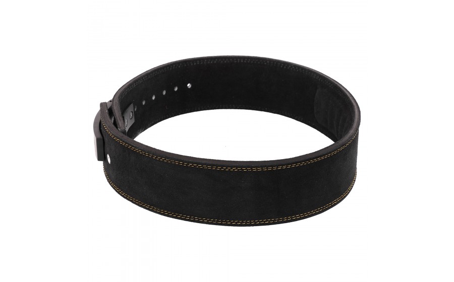 FISTRAGE VL‑8438 leather weightlifting belt 10 cm black FISTRAGE VL‑8438 шкіряний пояс