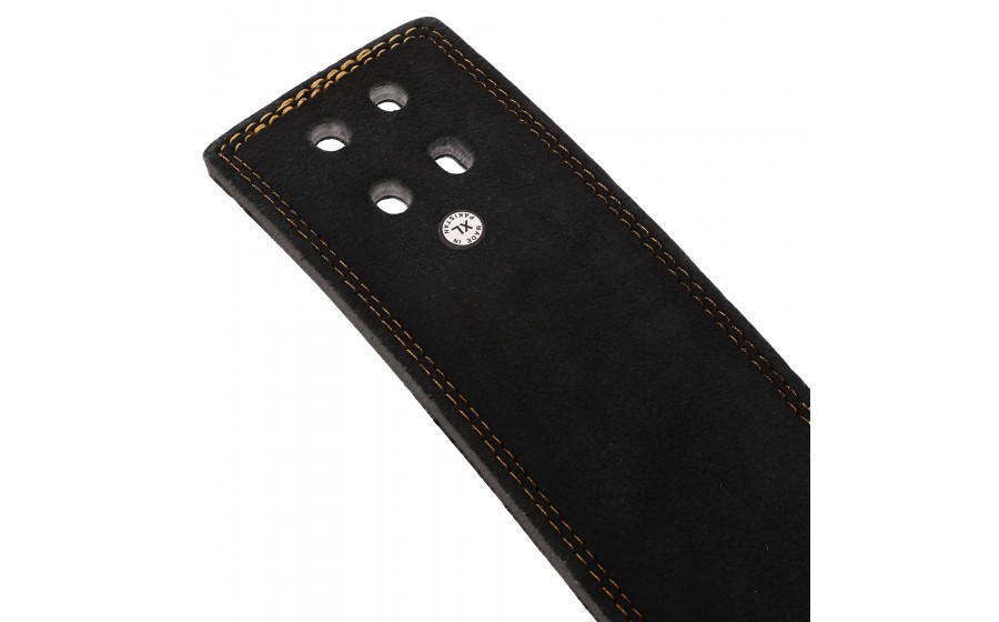 FISTRAGE VL‑8438 leather weightlifting belt 10 cm black FISTRAGE VL‑8438 шкіряний пояс