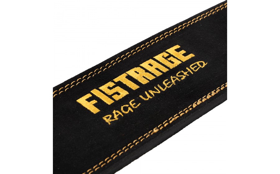 FISTRAGE VL‑8438 leather weightlifting belt 10 cm black FISTRAGE VL‑8438 шкіряний пояс