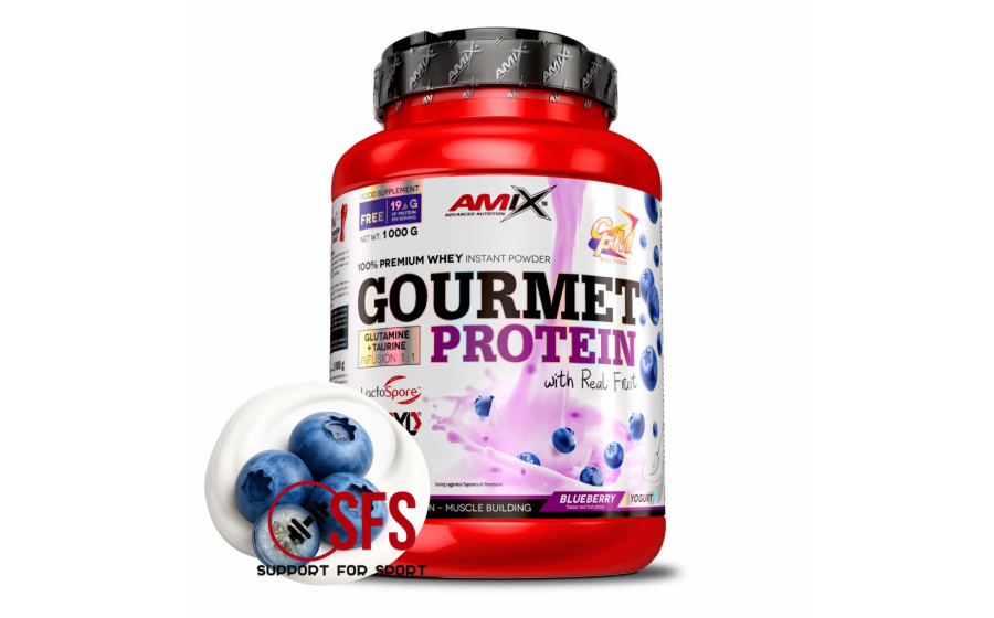 AMIX Gourmet Protein - 1000 g - Blueberry-yogurt AMIX Gourmet Protein - 1000 g - Blueberry-yogurt
