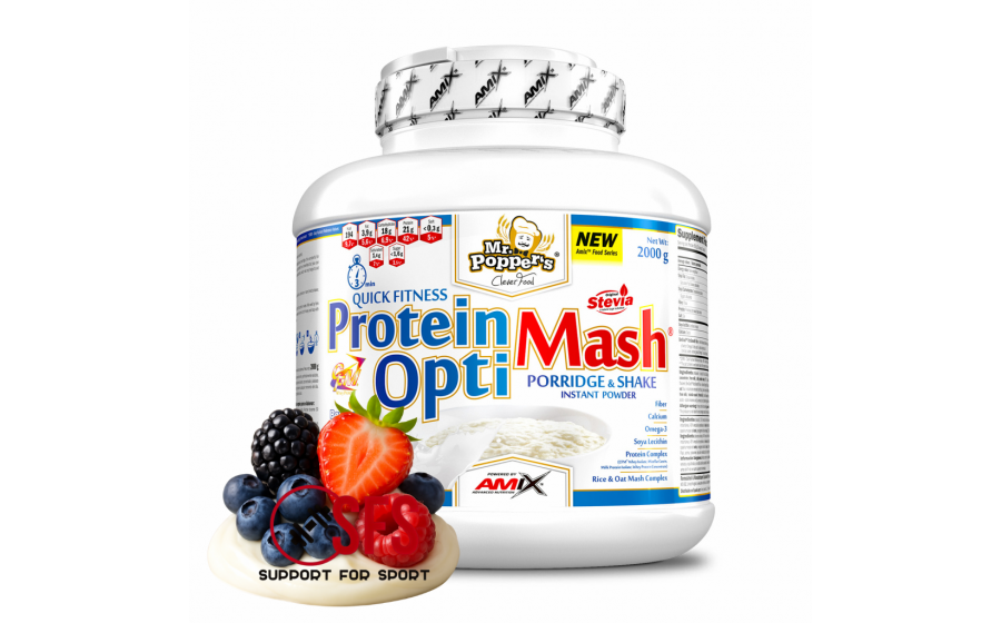 AMIX Mr.Popper´s Protein OptiMash - 2000 g - Fresh wildbery AMIX Mr.Popper´s Protein OptiMash - 2000 g - Fresh wildbery