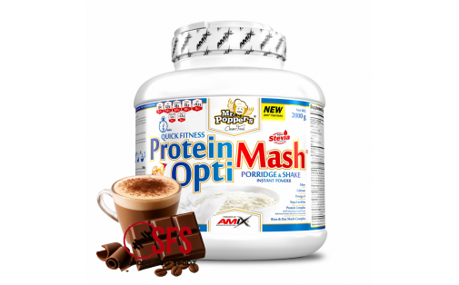 AMIX Mr.Popper´s Protein OptiMash - 2000 g - Moca-choco-coffee