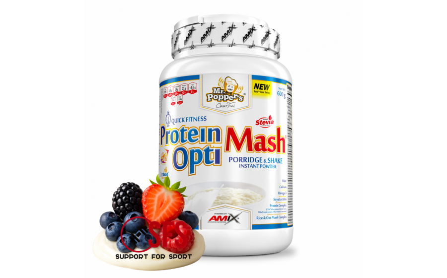 AMIX Mr.Popper´s Protein OptiMash - 600 g - Fresh wildbery AMIX Mr.Popper´s Protein OptiMash - 600 g - Fresh wildbery