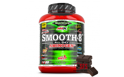 AMIX MuscleCore® Smooth-8 Protein - 2300 g - Double Chocolate
