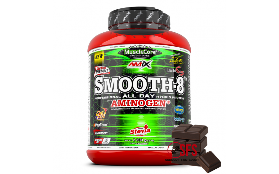 AMIX MuscleCore® Smooth-8 Protein - 2300 g - Double Chocolate