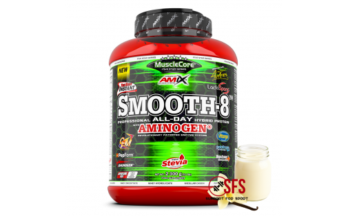 AMIX MuscleCore® Smooth-8 Protein - 2300 g - Vanilla Milk