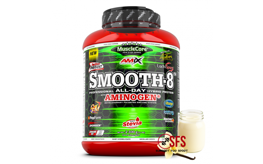 AMIX MuscleCore® Smooth-8 Protein - 2300 g - Vanilla Milk AMIX MuscleCore® Smooth-8 Protein - 2300 g - Vanilla Milk