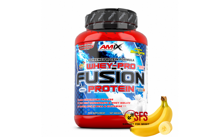 AMIX Whey-Pro FUSION - 1000 g - Banana AMIX Whey-Pro FUSION - 1000 g - Banana