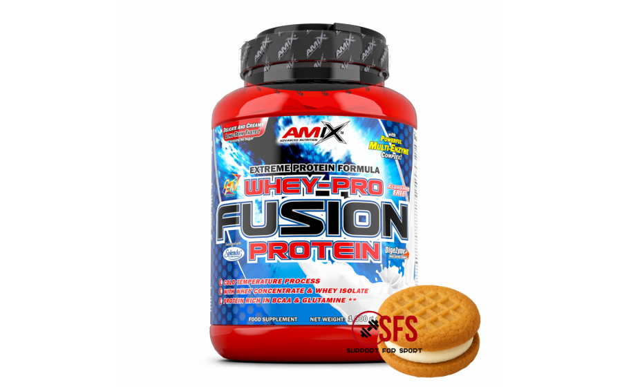 AMIX Whey-Pro FUSION - 1000 g - Cookies Cream AMIX Whey-Pro FUSION - 1000 g - Cookies Cream