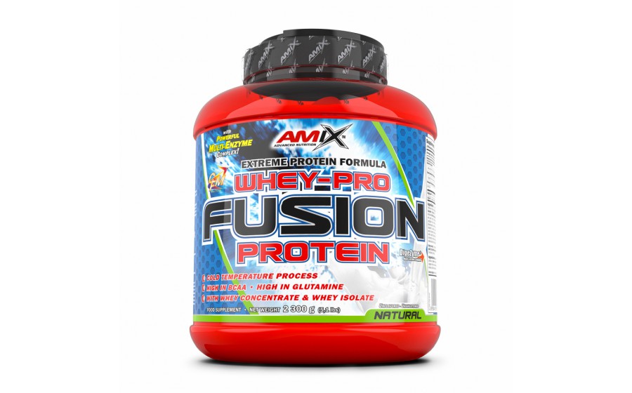 AMIX Whey-Pro Fusion – 2300 г – смак Natural – протеїн без добав AMIX Whey-Pro Fusion Natural 2300 г без смаку купити