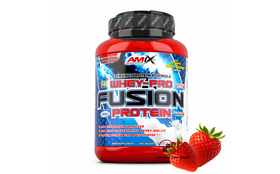AMIX Whey-Pro FUSION - 1000 g - Strawberry AMIX Whey-Pro FUSION - 1000 g - Strawberry
