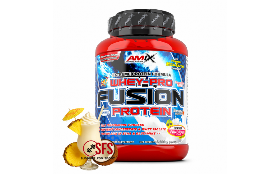 AMIX Whey-Pro FUSION - 1000 g - Summer edition Pina colada AMIX Whey-Pro FUSION - 1000 g - Summer edition Pina colada