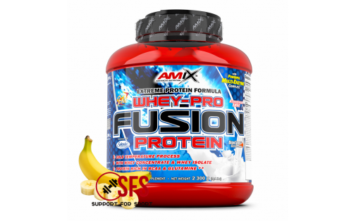 AMIX Whey-Pro Fusion банан 2300 г протеїн купити