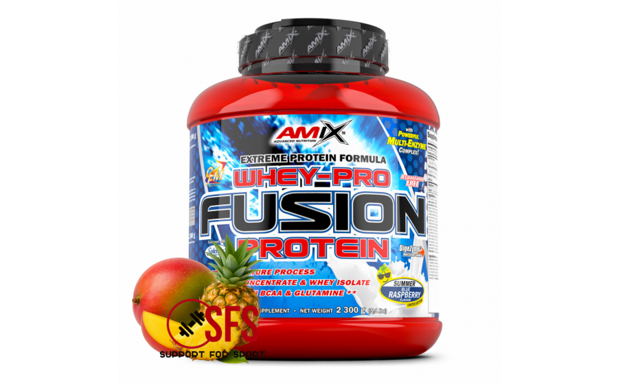 MIX Whey-Pro Fusion – 2300 г – смак Манго-Ананас – літній протеї AMIX Whey-Pro Fusion Манго-Ананас 2300 г купити
