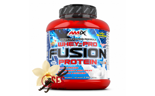 Протеїн AMIX Whey-Pro Fusion ваніль 2300 г купити