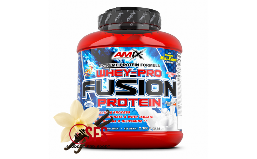 Протеїн AMIX Whey-Pro Fusion ваніль 2300 г купити
