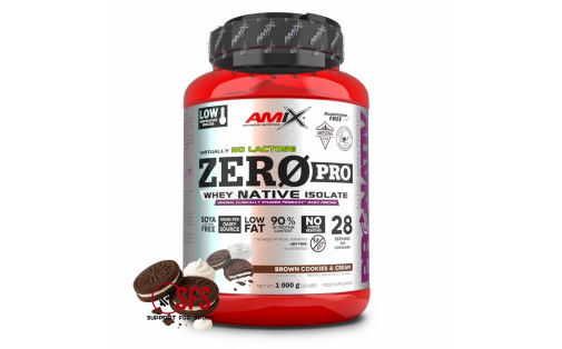 AMIX ZeroPro Protein - 1000 g Brown Cookies & Cream