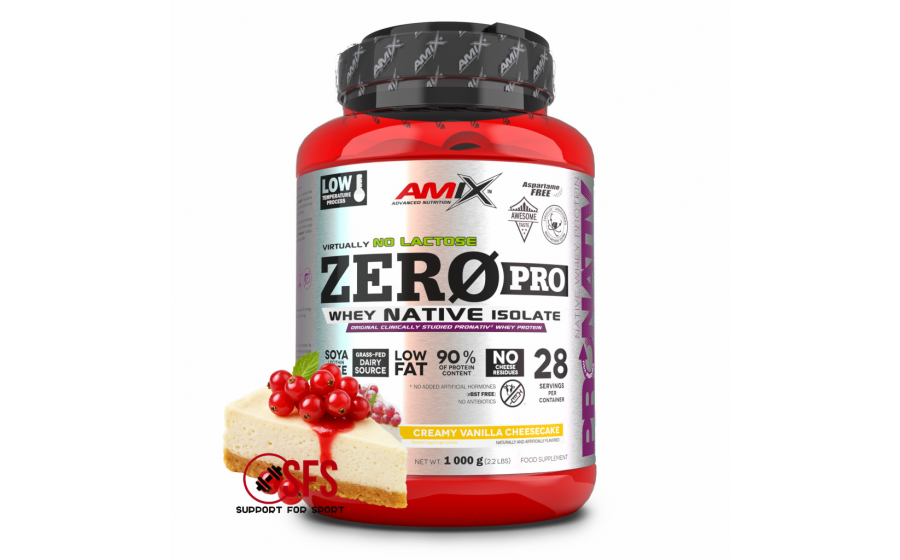 AMIX ZeroPro Protein - 1000 g Creamy vanilla cheesecake