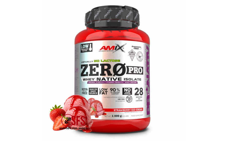 AMIX ZeroPro Protein - 1000 g Strawberry Ice-cream AMIX ZeroPro Protein - 1000 g Strawberry Ice-cream