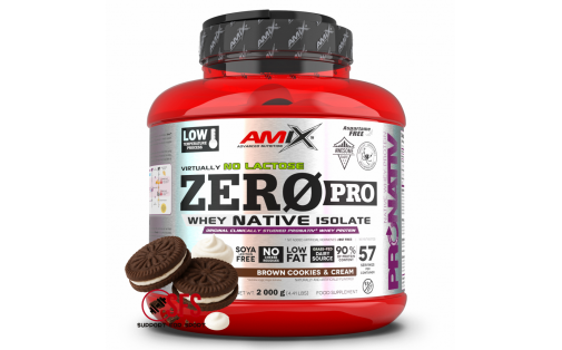 AMIX ZeroPro Protein - 2000 g Brown Cookies & Cream