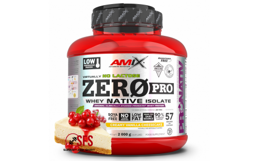 AMIX ZeroPro Protein - 2000 g Creamy vanilla cheesecake