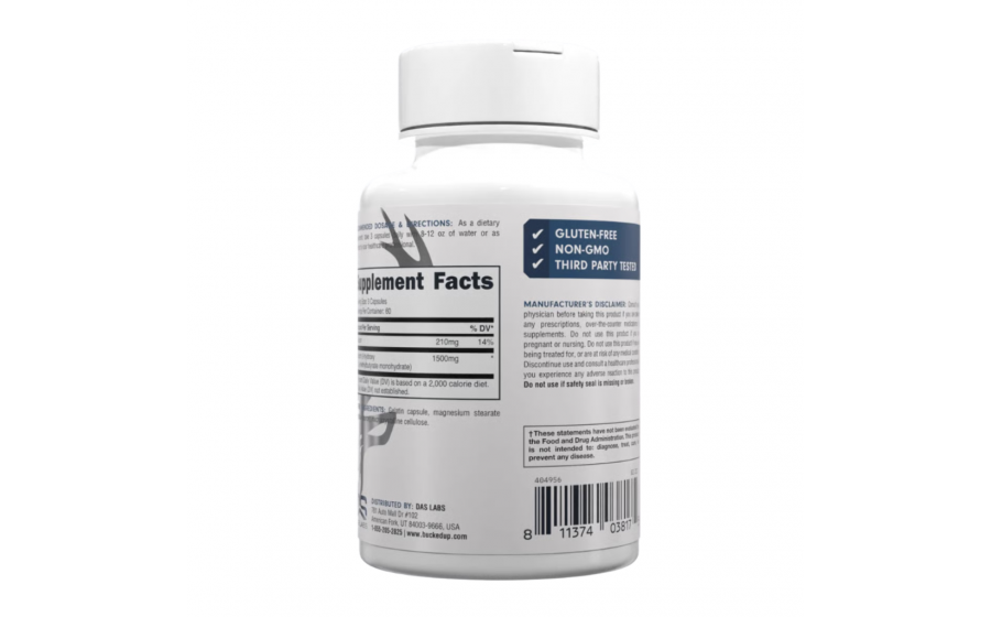 Bucked Up HMB 1500 mg 180 Capsules Bucked Up Essentials HMB 1500 mg — 180 капсул, підтримка м’язів