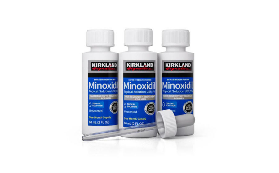 Kirkland Minoxidil 5 % Extra Strength 180 мл Kirkland Minoxidil 5 % — курс 3 місяці, 3×60 мл
