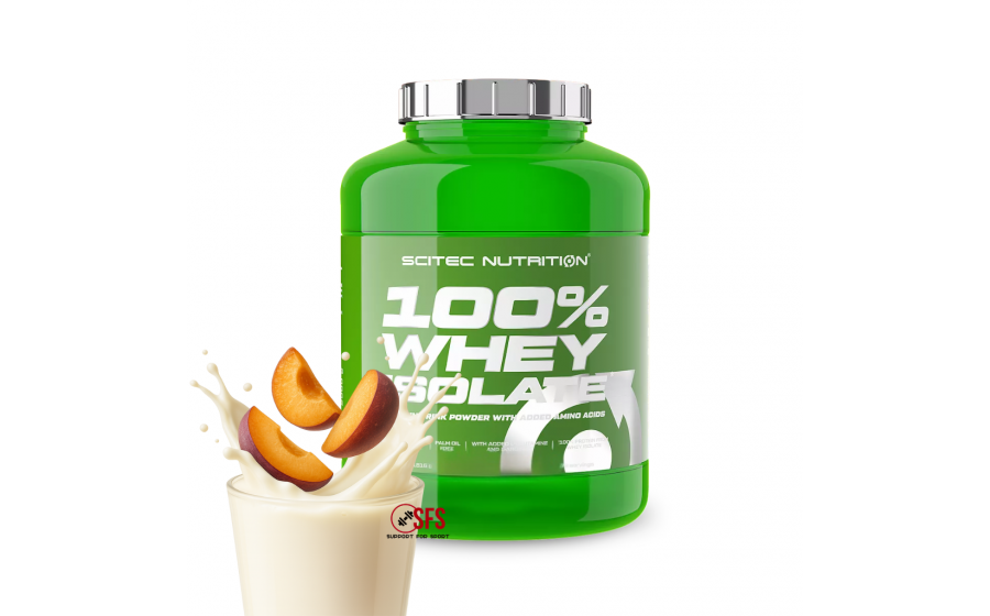 Scitec Nutrition Whey Isolate – Peach, 1816 г Scitec Nutrition 100% Whey Isolate 1816 g – порошковий протеїн з