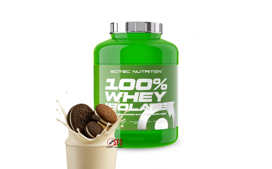 Scitec Whey Isolate – Cookies & Cream, 1816 г Scitec Nutrition 100% Whey Isolate 1816 g – порошковий протеїн з