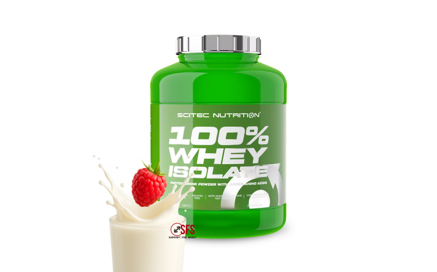 Scitec Nutrition 100% Whey Isolate – Raspberry, 1816 г Scitec Nutrition 100% Whey Isolate 1816 g