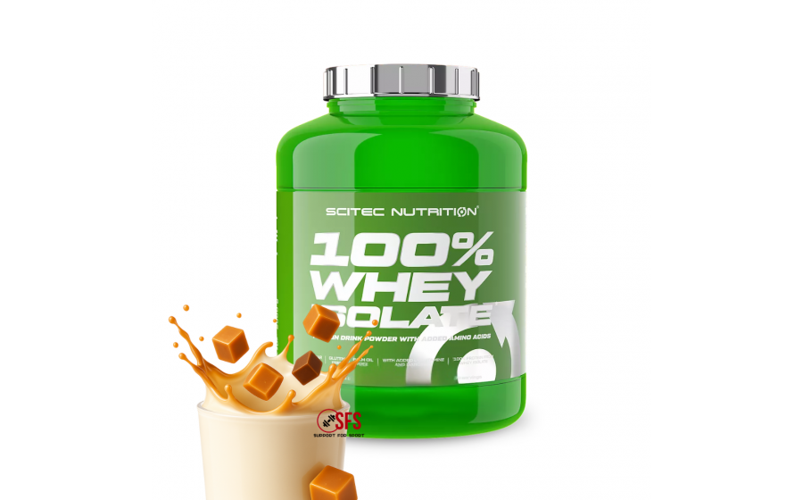 Scitec Nutrition 100% Whey Isolate – Toffee, 1816 г Scitec Nutrition 100% Whey Isolate 1816 g – порошковий протеїн з